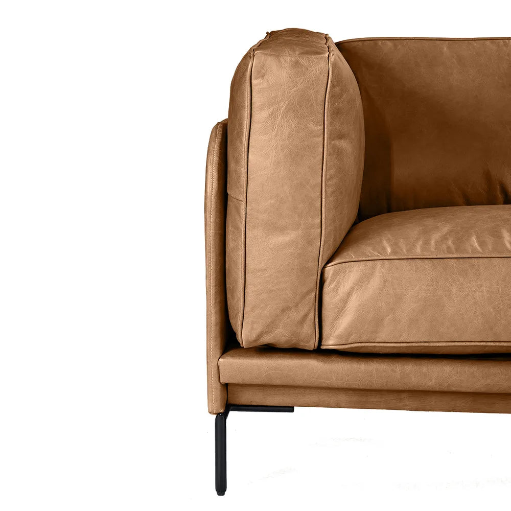 Brown leather sofa in Melbourne