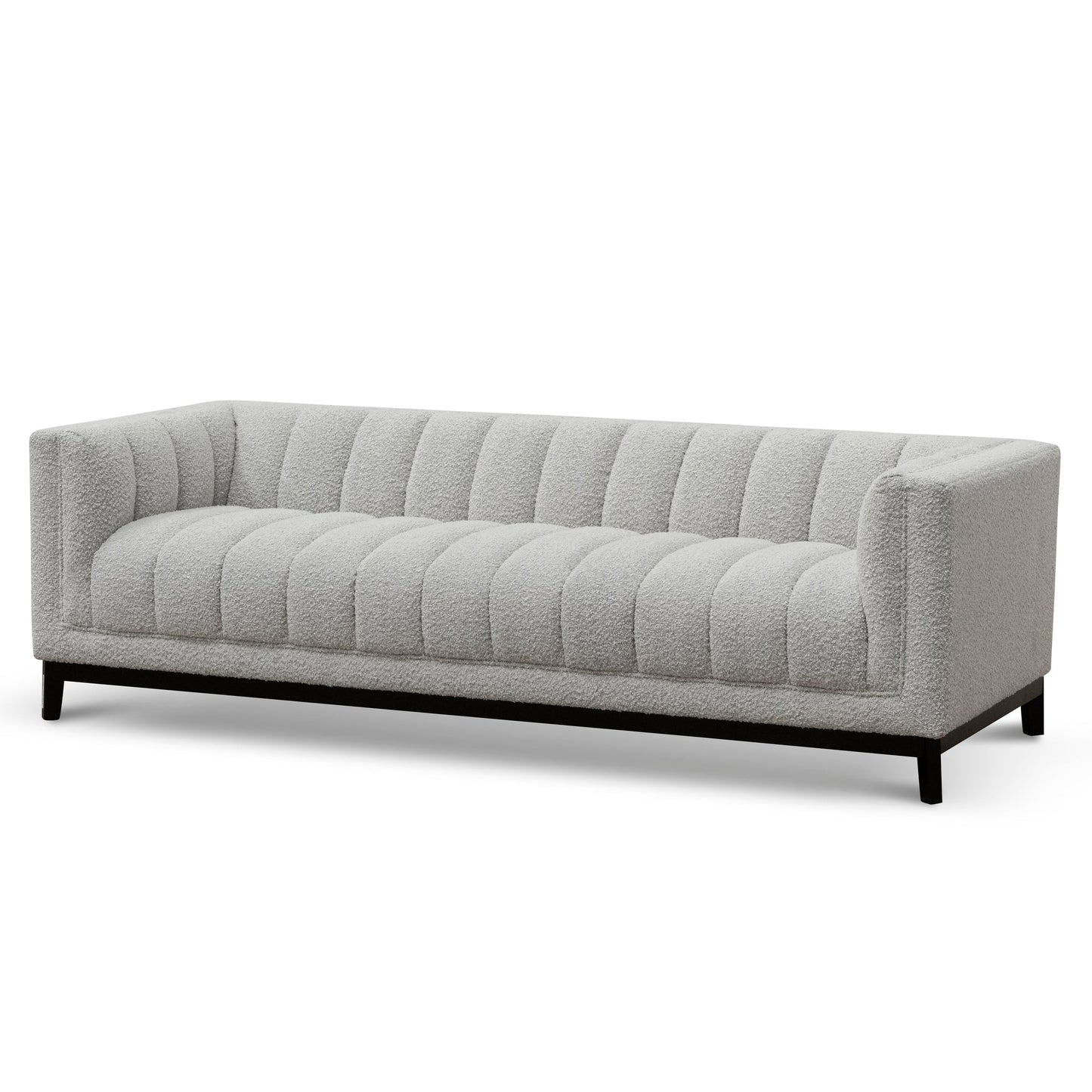 Charlotte 3 Seater Sofa -Light Grey