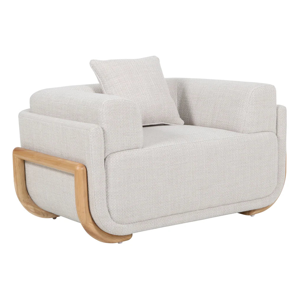 Leslie Armchair - Beige Linen