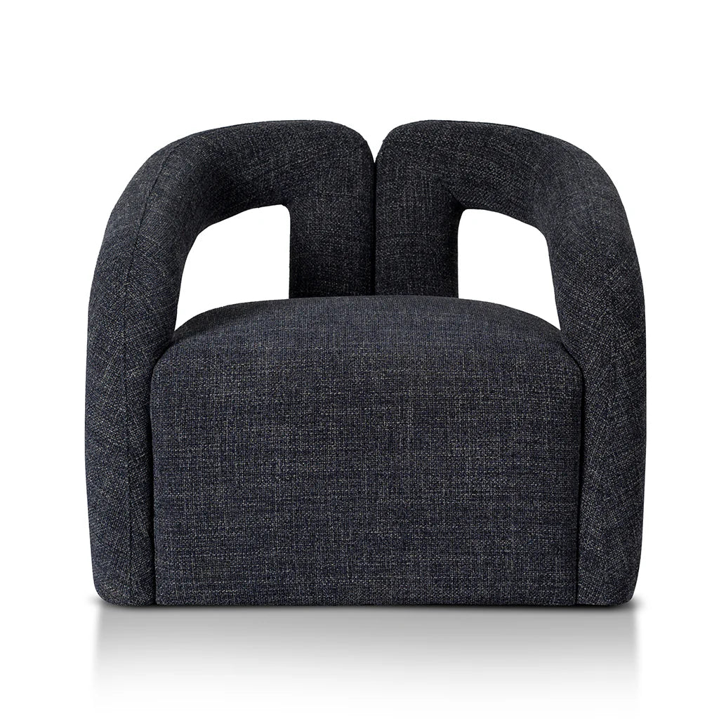 Clara Armchair - Pepper Boucle Moss Navy