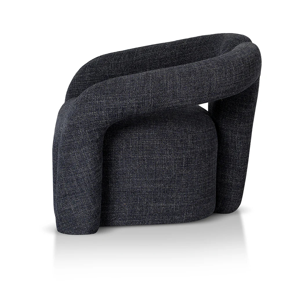 Clara Armchair - Pepper Boucle Moss Navy