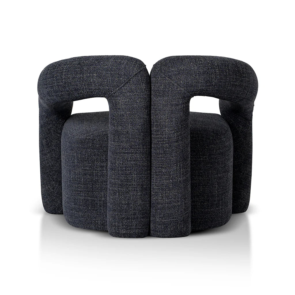 Clara Armchair - Pepper Boucle Moss Navy