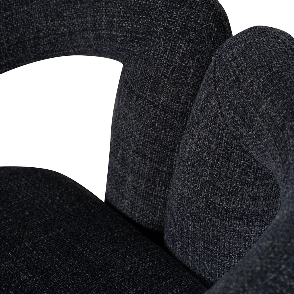 Clara Armchair - Pepper Boucle Moss Navy