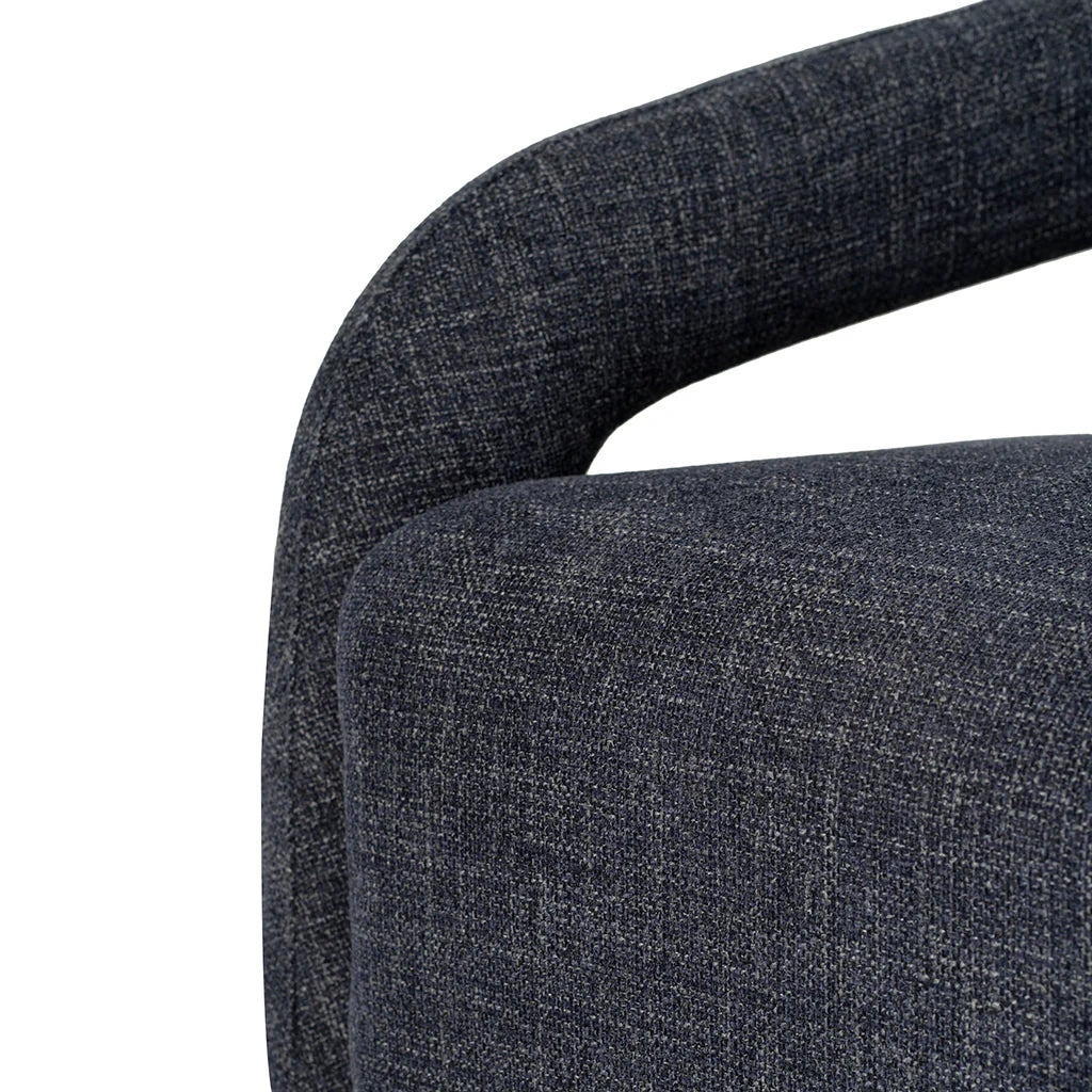 Clara Armchair - Pepper Boucle Moss Navy
