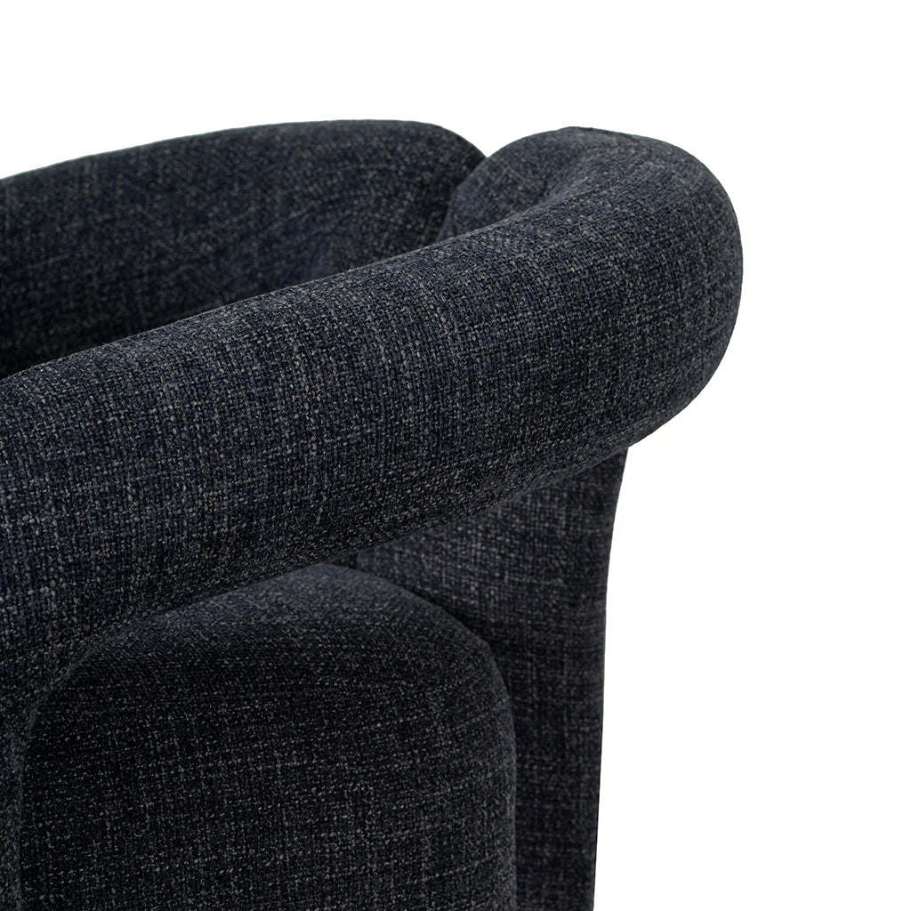 Clara Armchair - Pepper Boucle Moss Navy