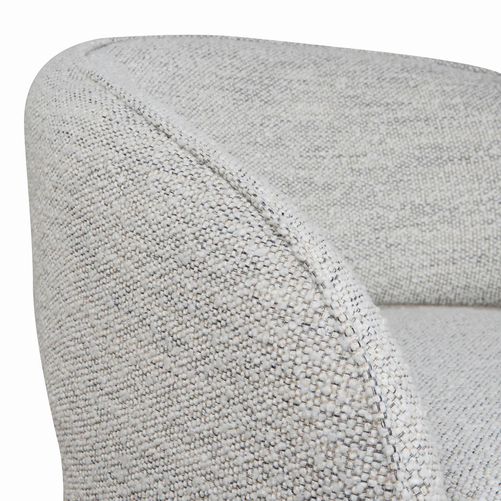 Magda Fabric Armchair - Fog Grey