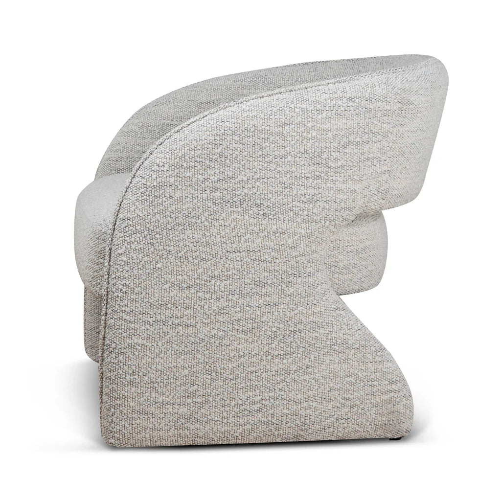 Magda Fabric Armchair - Fog Grey