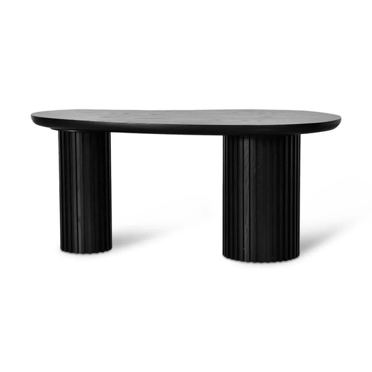 Marty 1.7m Office Desk - Black Oak