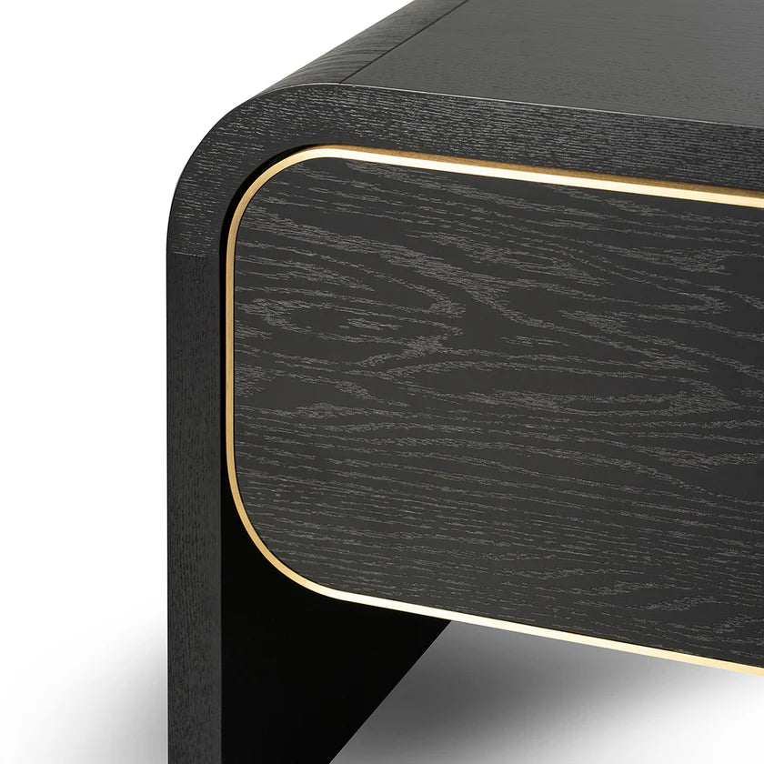 Noir Vista TV Entertainment Unit 2m- Textured Espresso Black