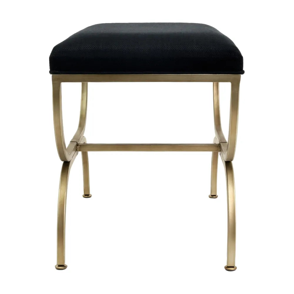 Novak Antique Gold Iron - Black Linen