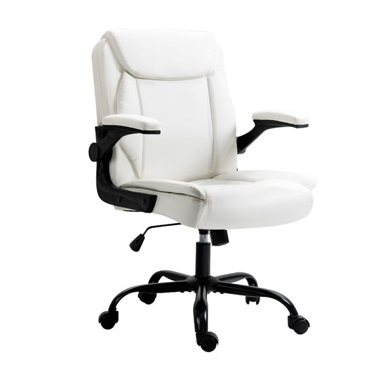Henry Mid Back Executive Office Chair - White