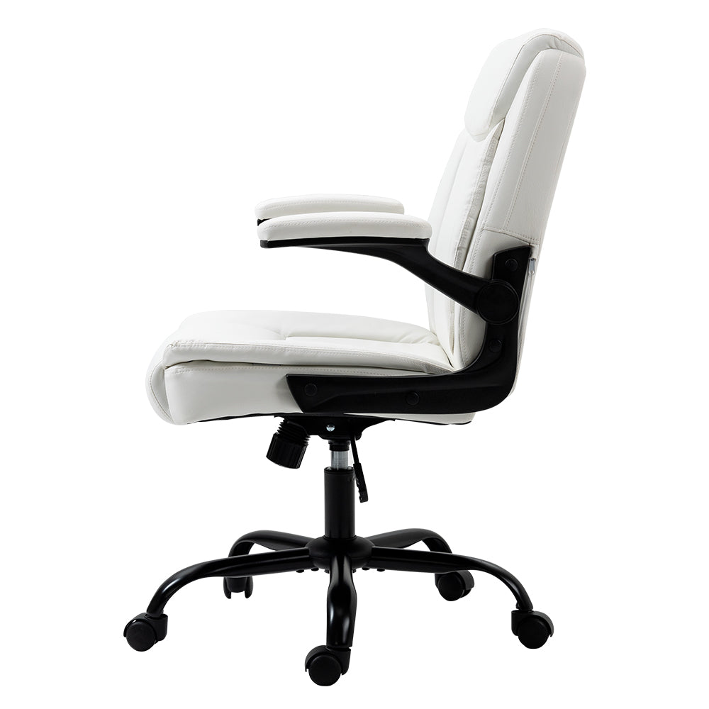 Henry Mid Back Executive Office Chair - White