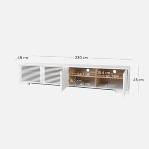 Contour Nest White TV Entertainment Unit 2.3m