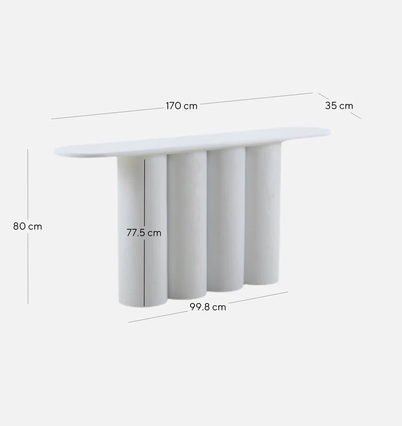 The Settler Console Table - Full White
