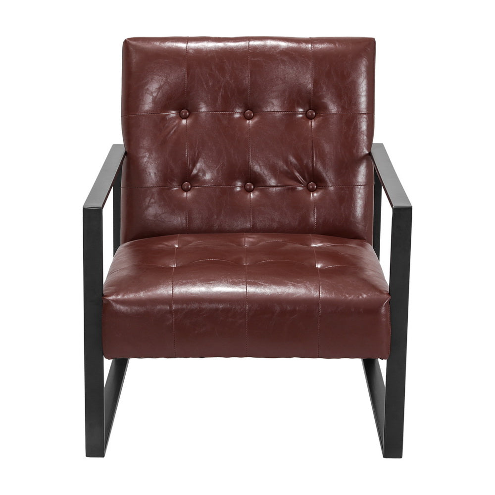 The Mercer Accent Armchair - Brown