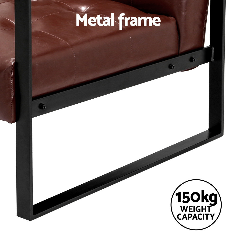The Mercer Accent Armchair - Brown