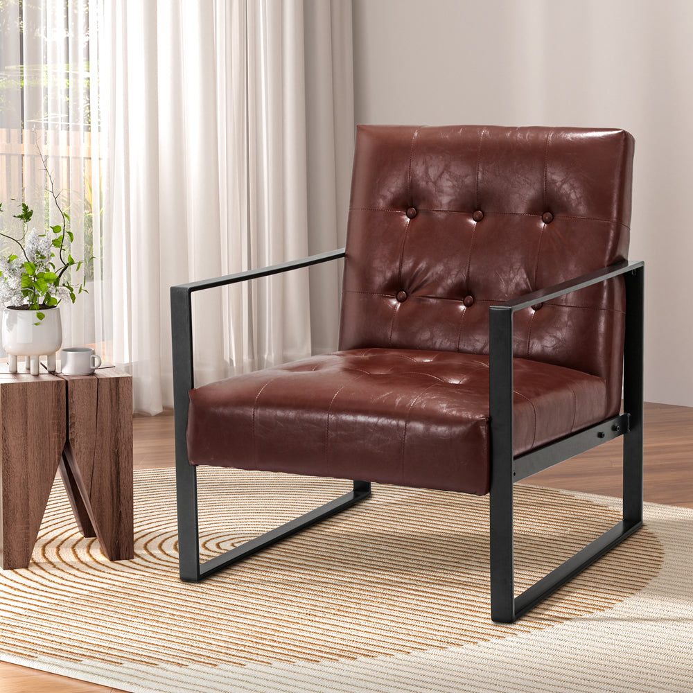 The Mercer Accent Armchair - Brown