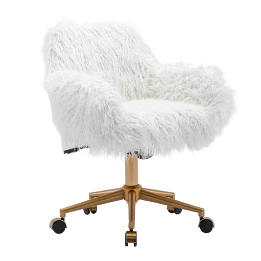 Modern Fluffy Swivel Office Chair