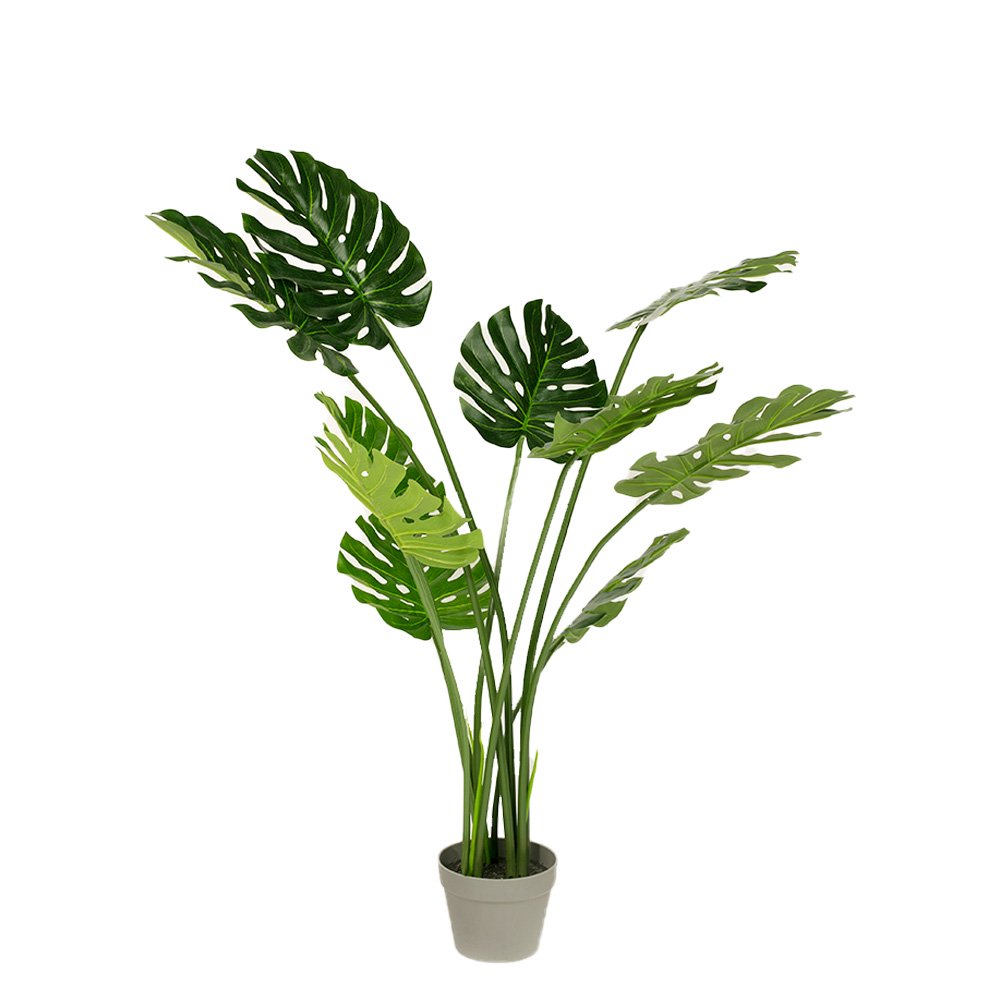 Faux Artificial Home Decor Potted Monstera Plant 120cm
