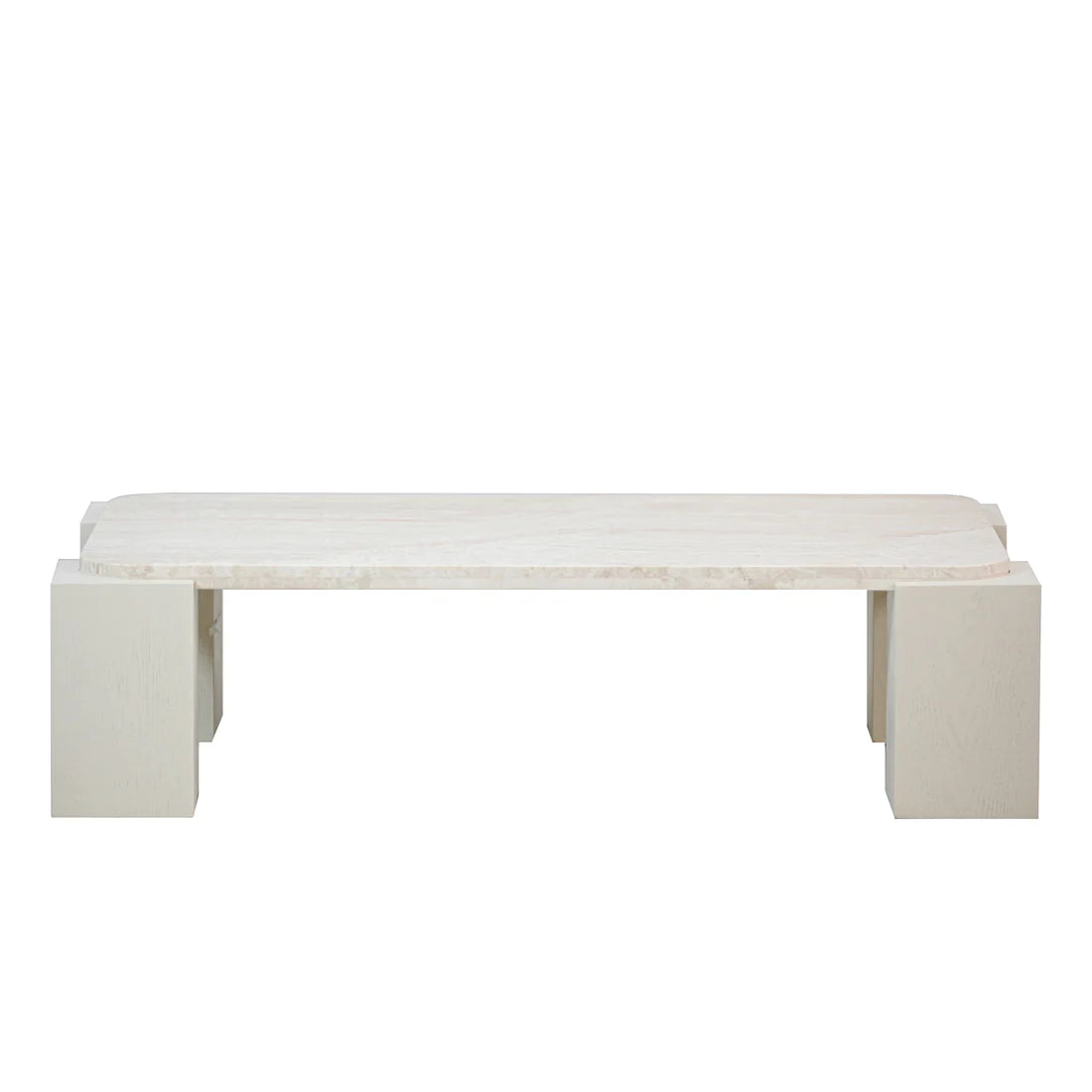Zenlo 1.26cm Travertine Coffee Table - Warm White