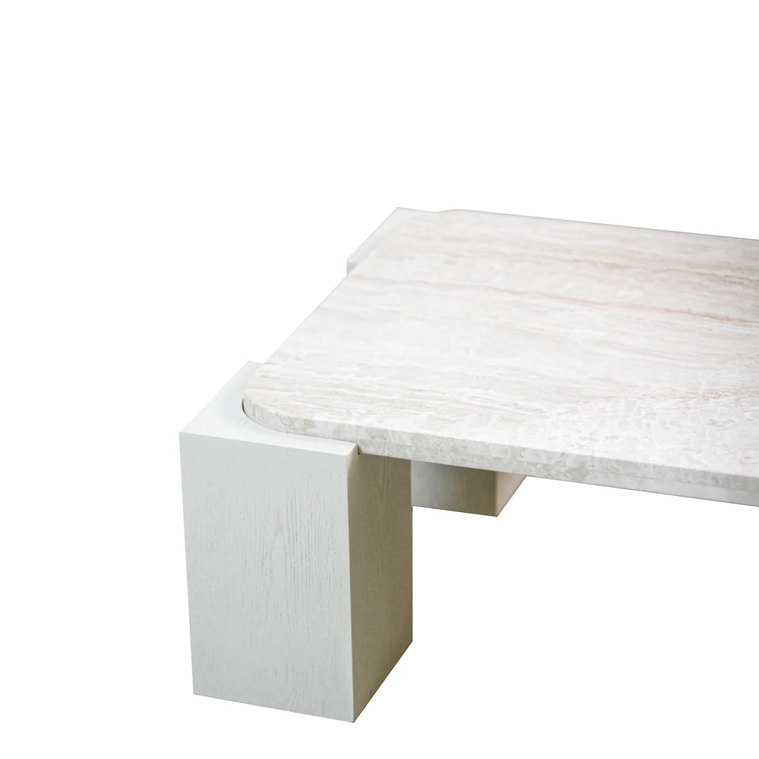 Zenlo 1.26cm Travertine Coffee Table - Warm White