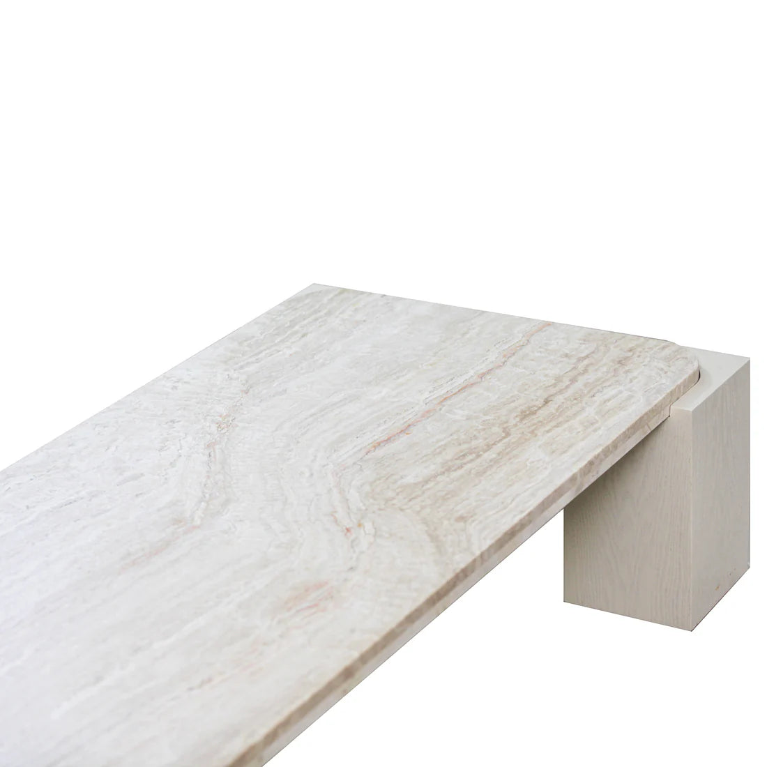 Zenlo 1.26cm Travertine Coffee Table - Warm White