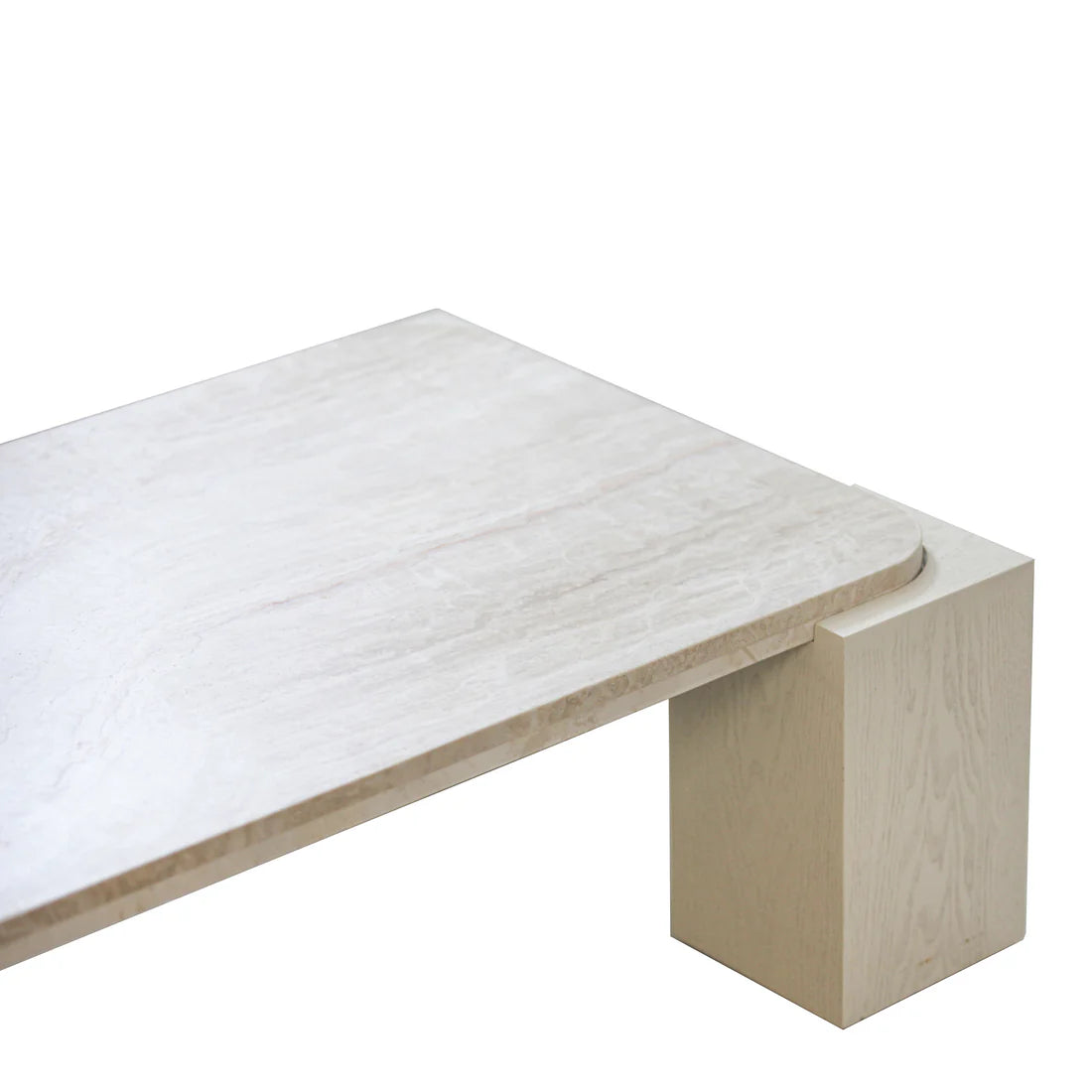 Zenlo 1.26cm Travertine Coffee Table - Warm White