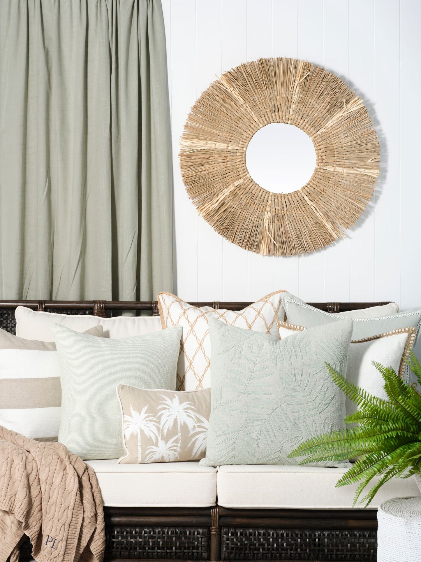 Sage Como Filled Cushion 50x50cm