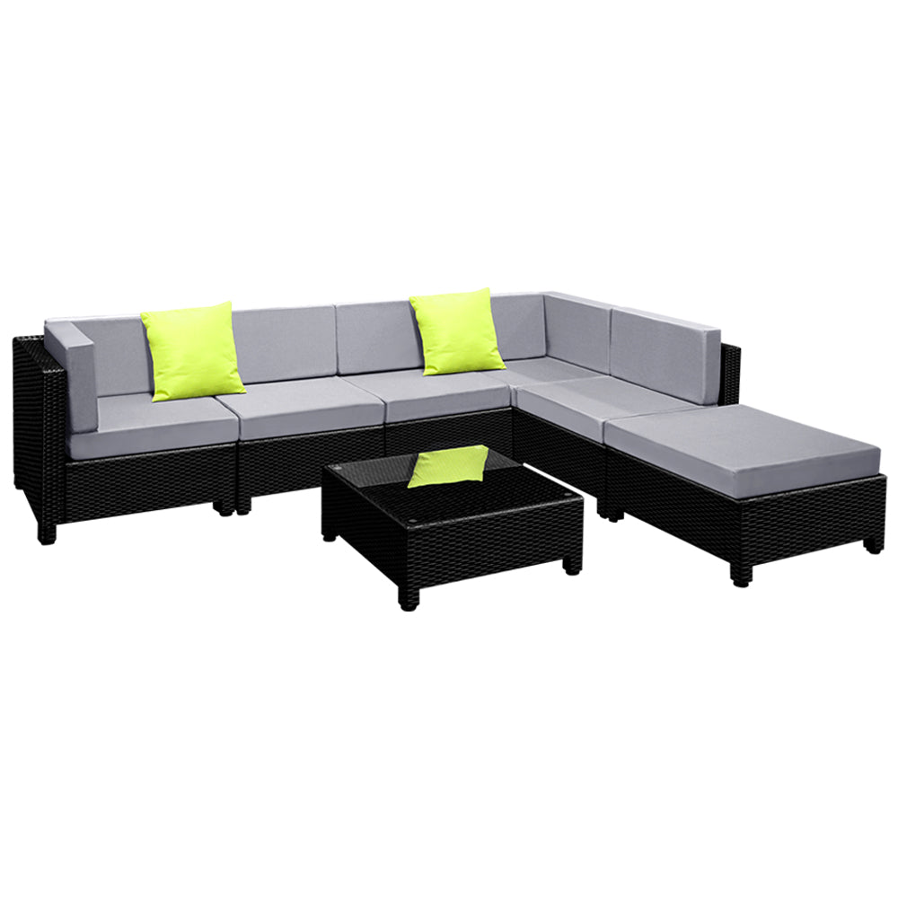 Solaris 7PC Outdoor Lounge Set - Grey