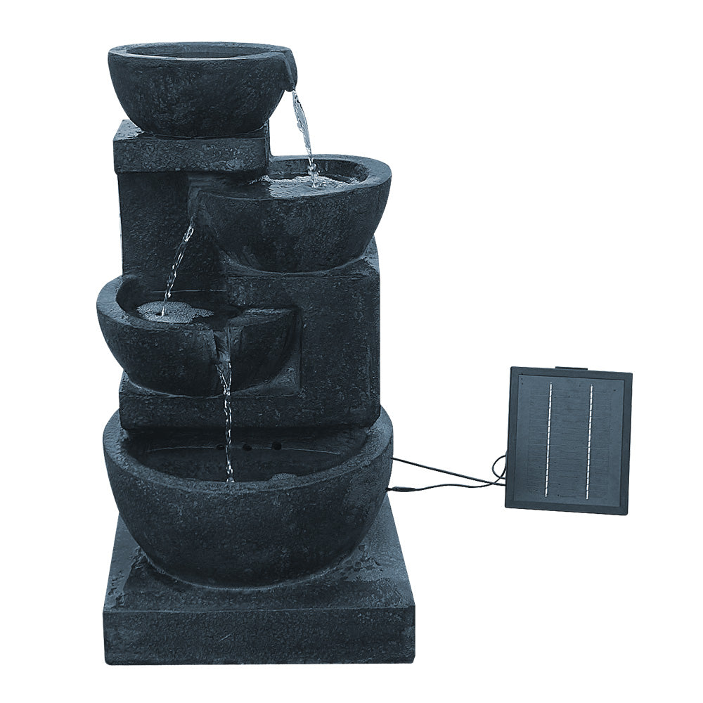4 Tier Solar Powered Bird Bath