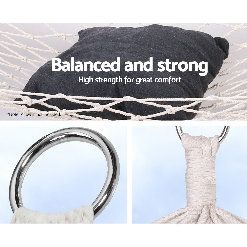 Swing Hammock Bed Cream - weight capacity 150kg