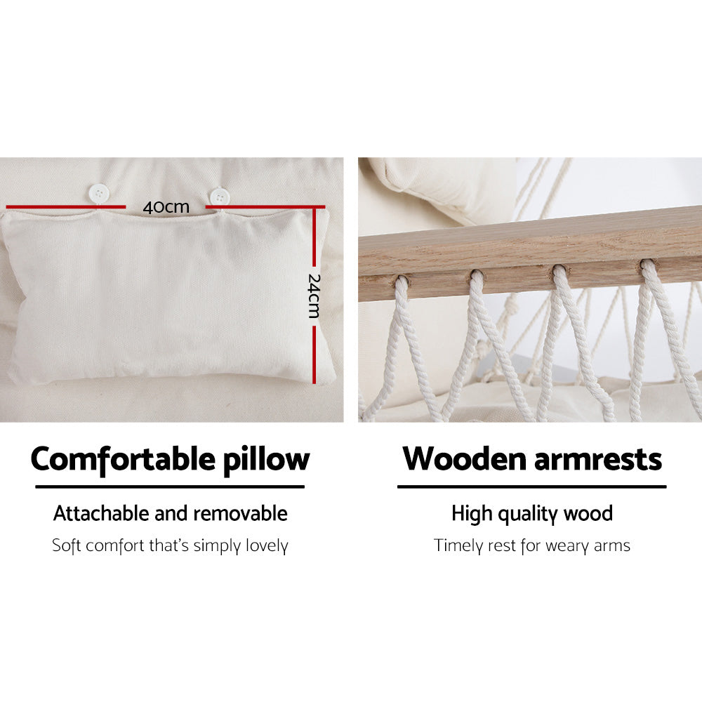 Cream Hammock Swing Chair Only With Pillow