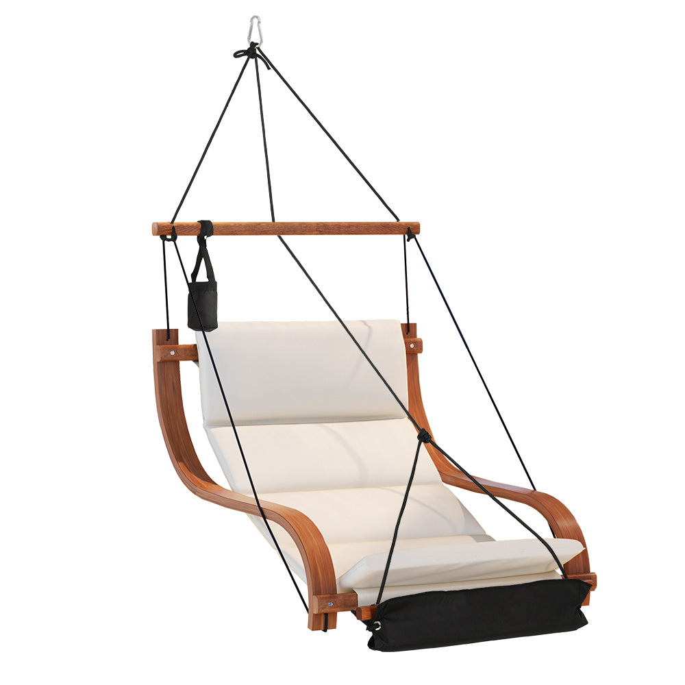 Indoor Outdoor Wooden Hanging Hammock Chair Only