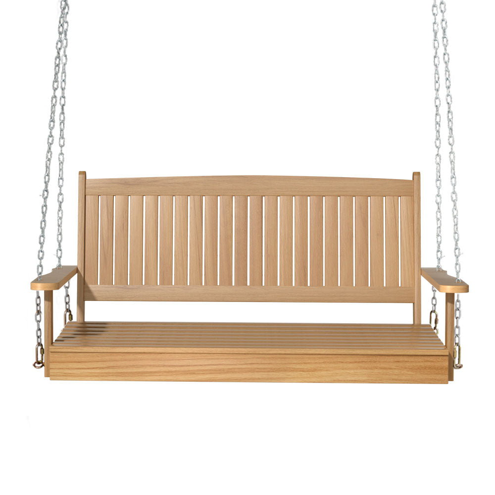 2 Seater Outdoor Wooden Swing Bench - Teak