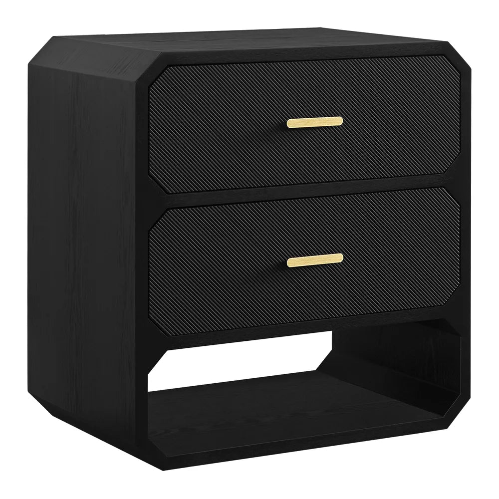 Anderson 2 Drawer Chest - Black