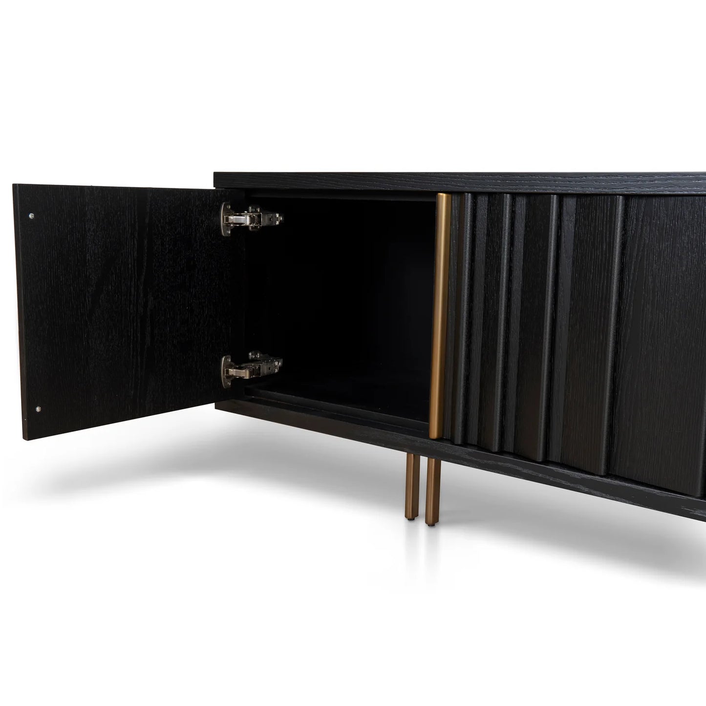 Wilma 2m TV Entertainment Unit - Textured Espresso Black