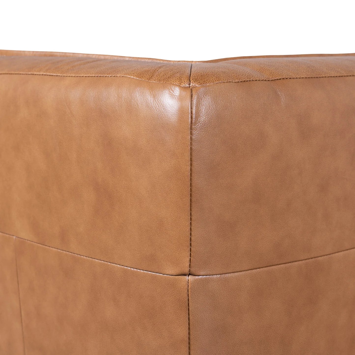 The Beaumont Modular Leather Corner Sofa - Amber Brown