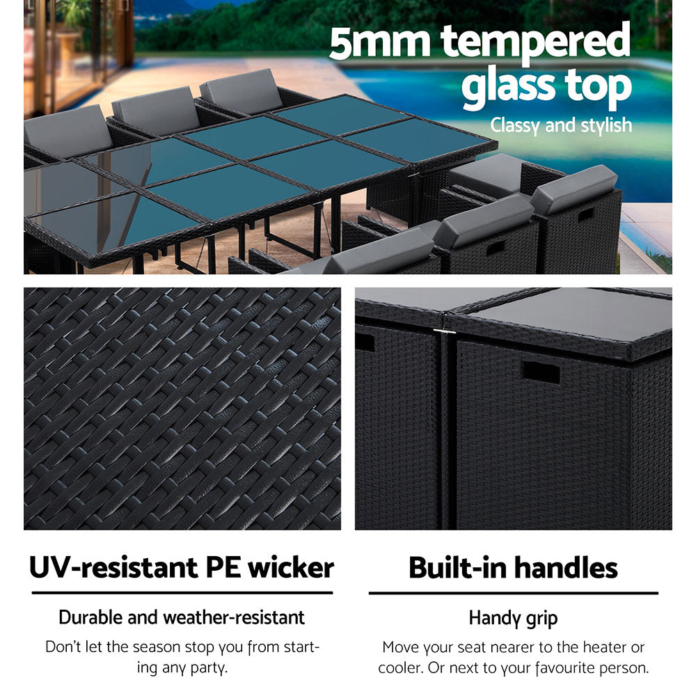 13 PC Outdoor Dining Table Set