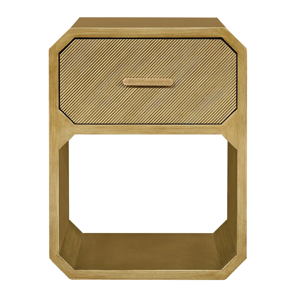 Anderson Bedside Table - Small Antique Gold