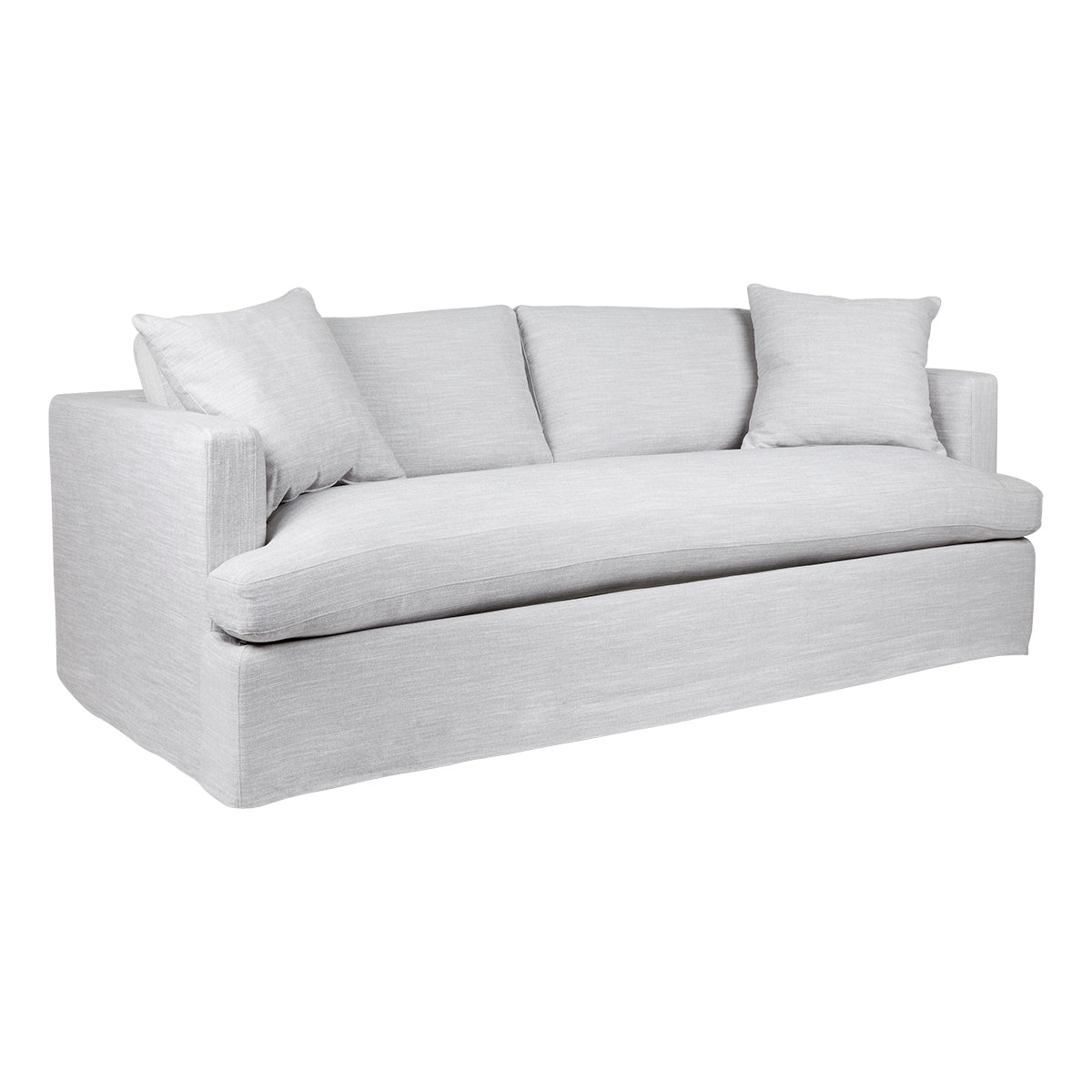Birkshire 3 Seater Slip Cover Sofa - Grey Linen -