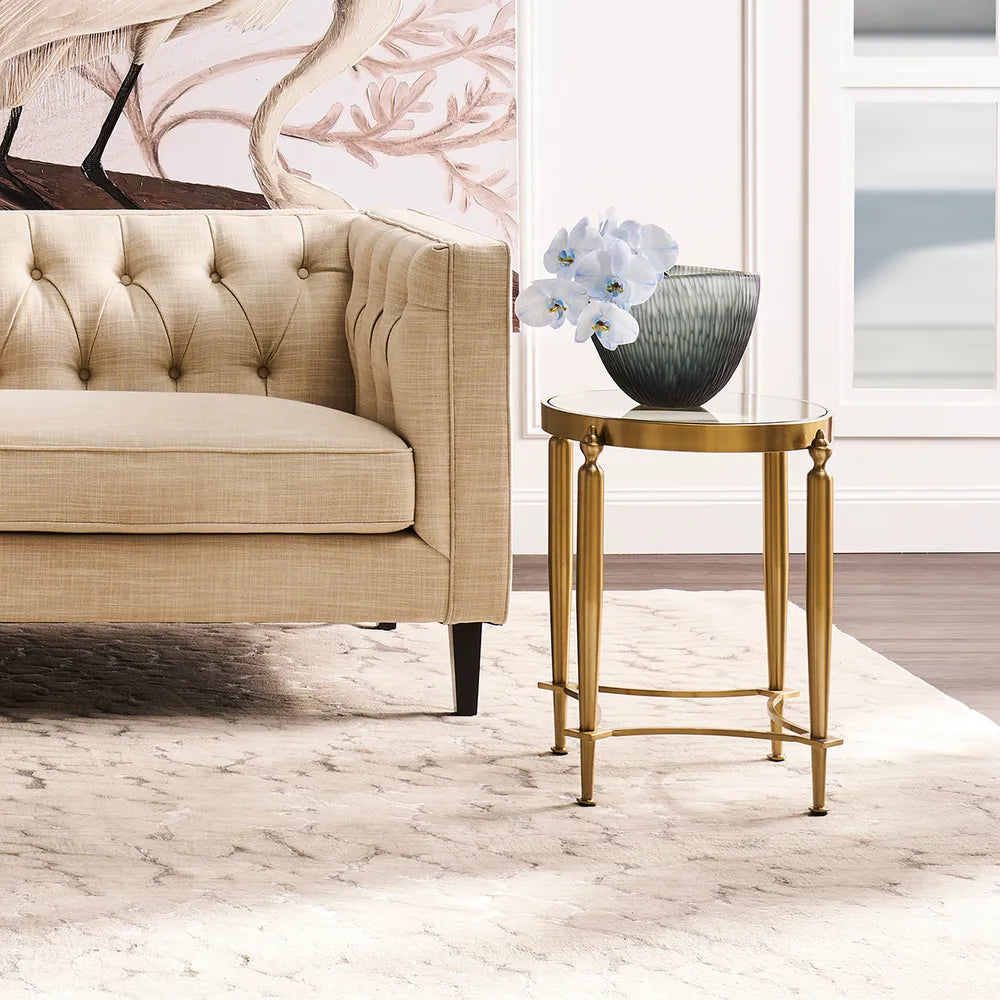 Jak Glass Side Table - Gold