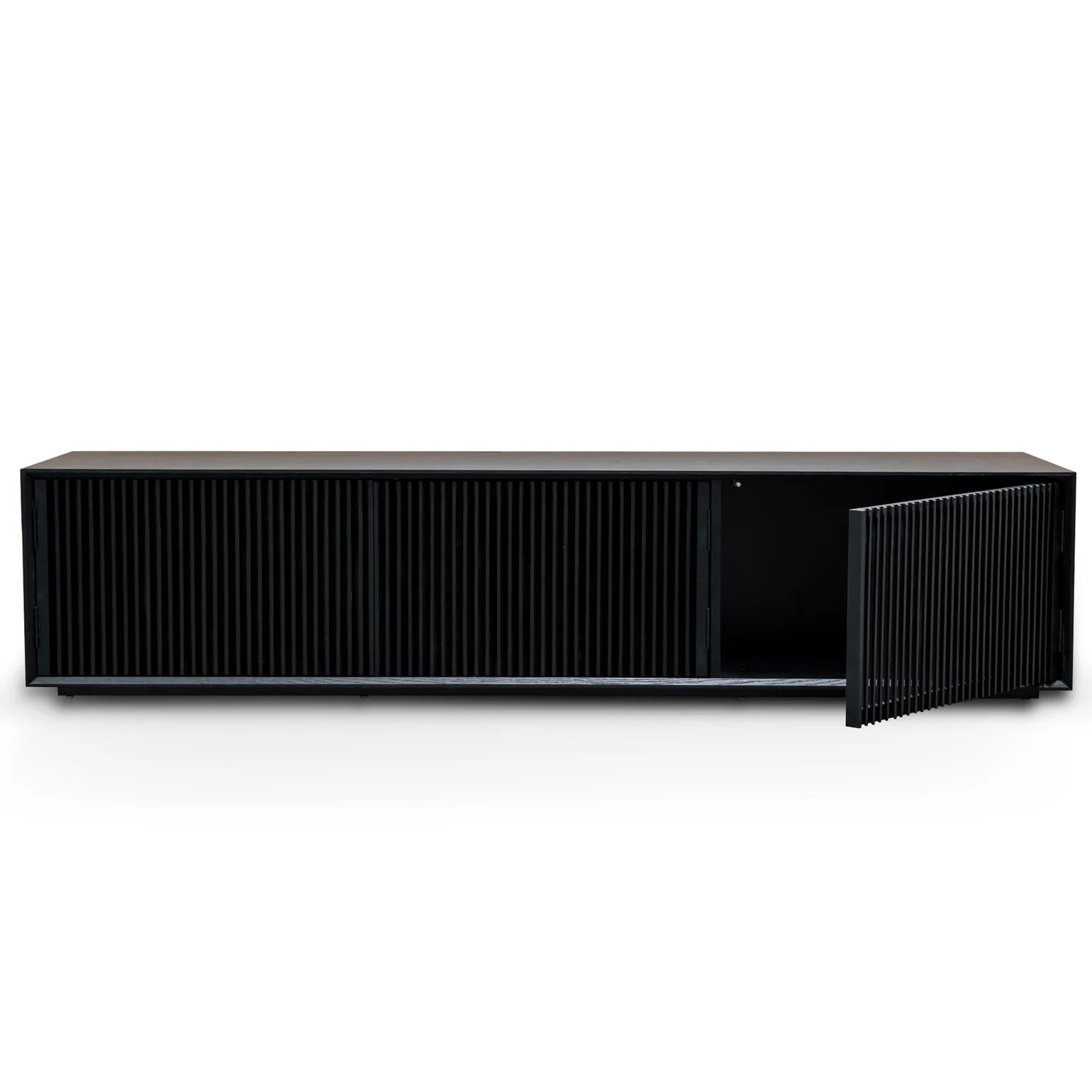 Black Veneer 2m Entertainment TV Unit