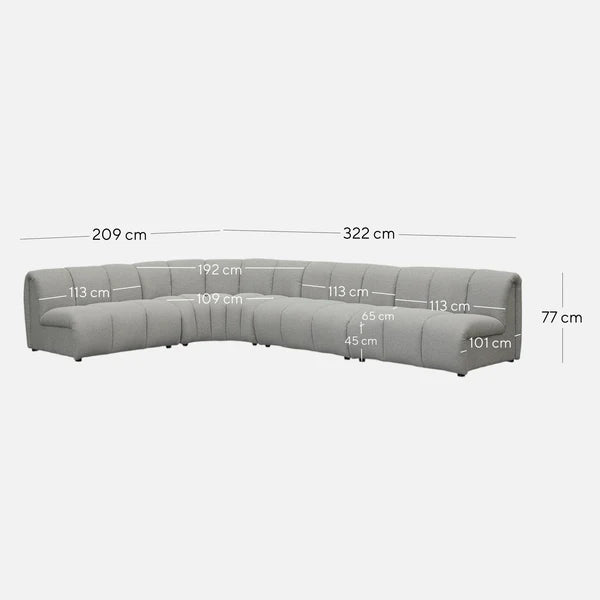 Asher Modular Sofa - Grey