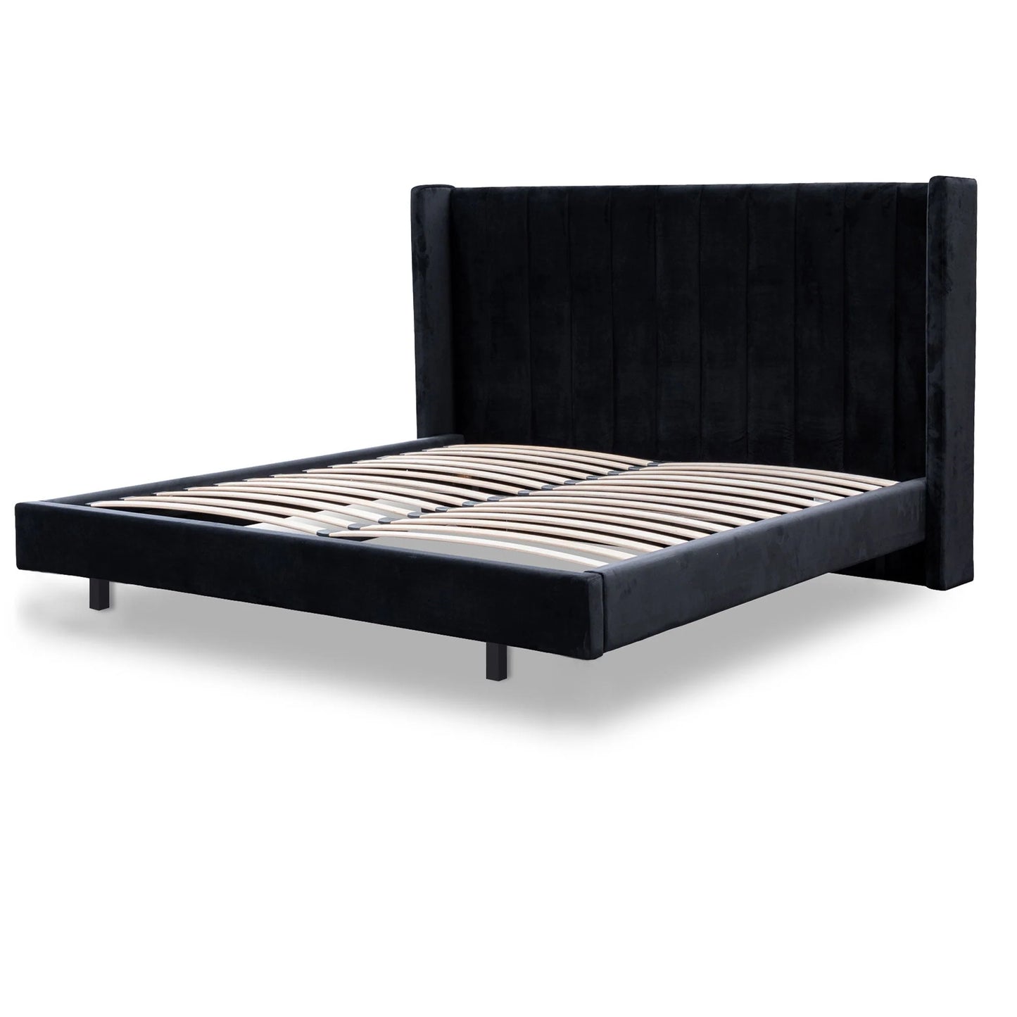 Rigel King Bed Frame - Black Velvet