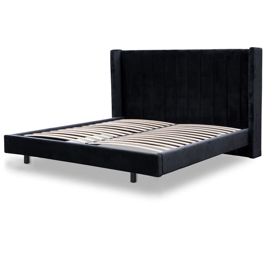 Rigel King Bed Frame - Black Velvet