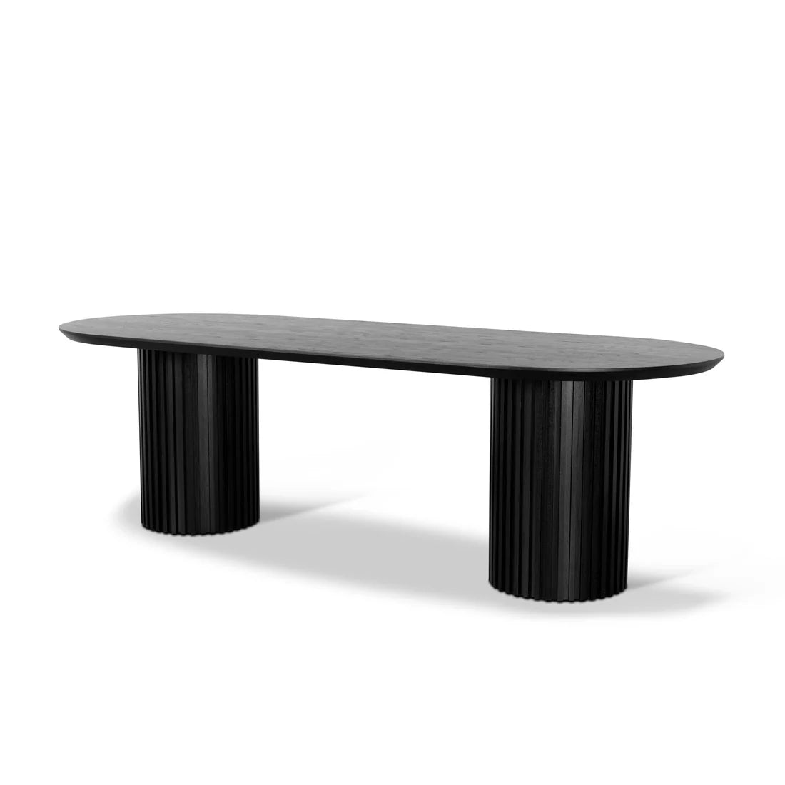 Martin 2.5m Wooden Dining Table - Black