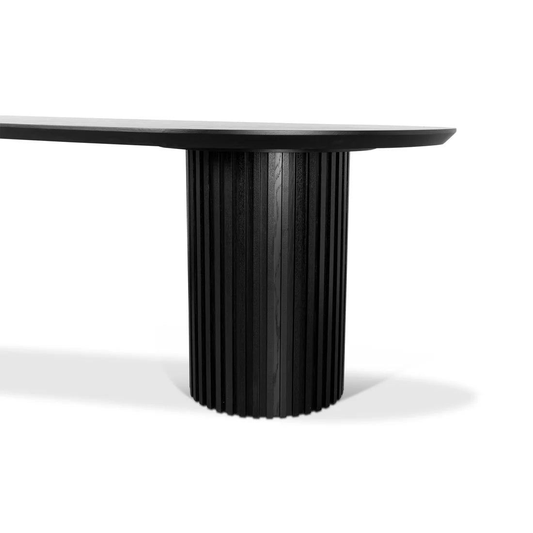 Martin 2.5m Wooden Dining Table - Black