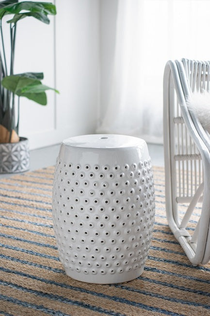 Shelly Decorator Stool 34x34x46cmh