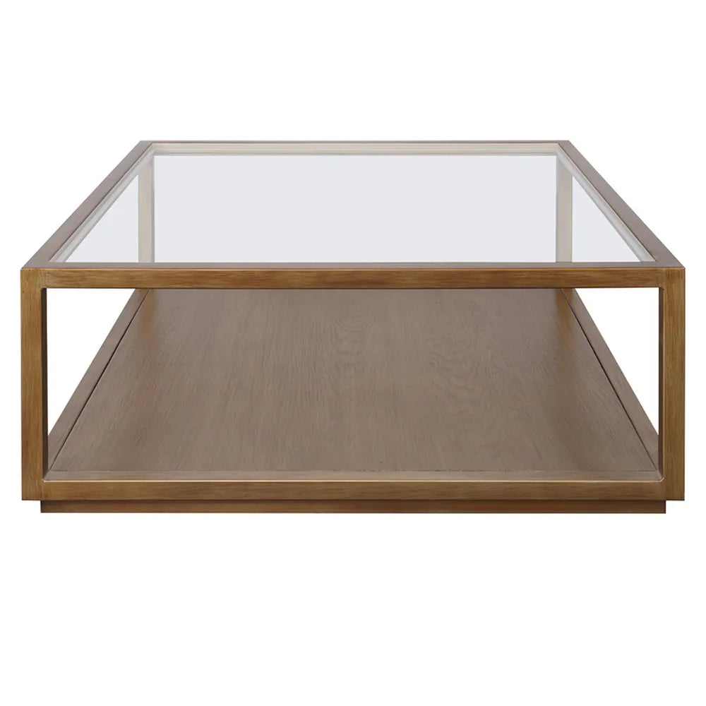 Antique Gold Square Coffee Table