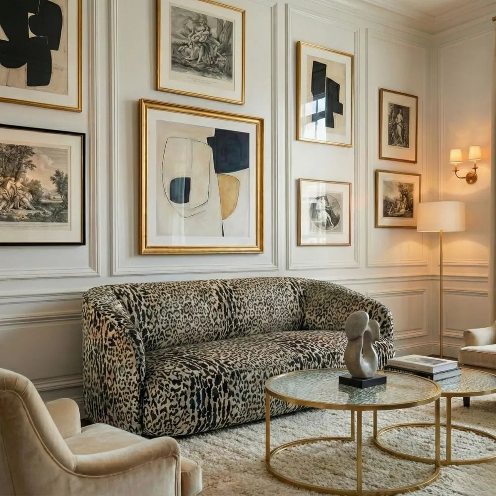 Durban 3 Seater Sofa - Leopard Chenille